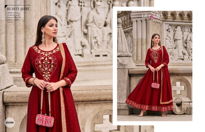 Bibbojaan By Lily And Lali Vichitra Silk Anarkali Style Readymade Suits Wholesale Shop In Surat